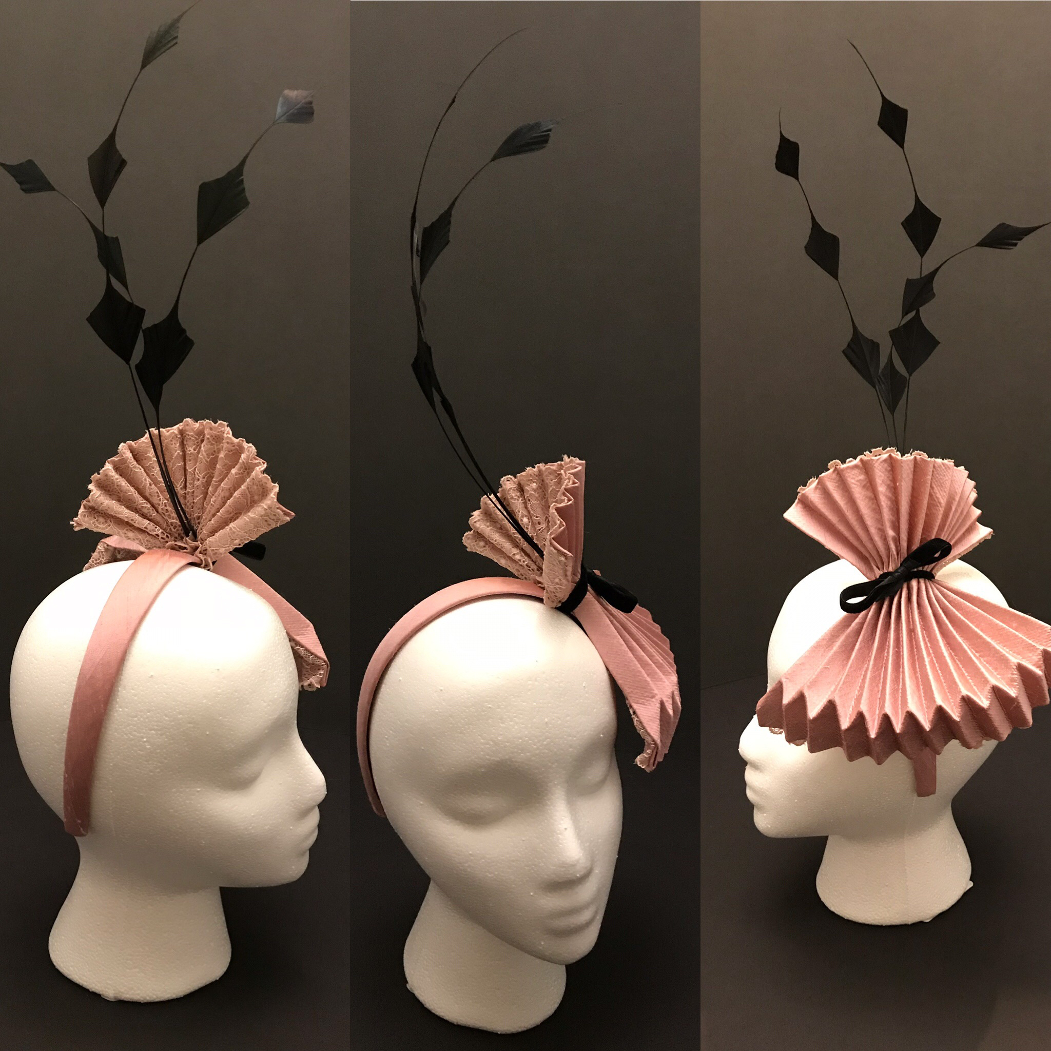 Fan - derby fascinator