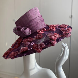 Purple meadow derby hat
