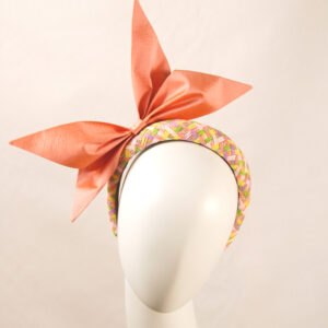 Peachy Alice band with silk bow