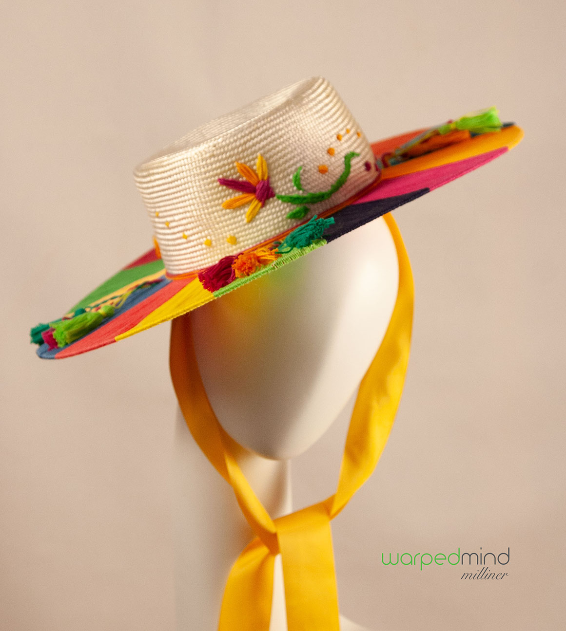 Fiesta Boater Derby Hat - Image 3
