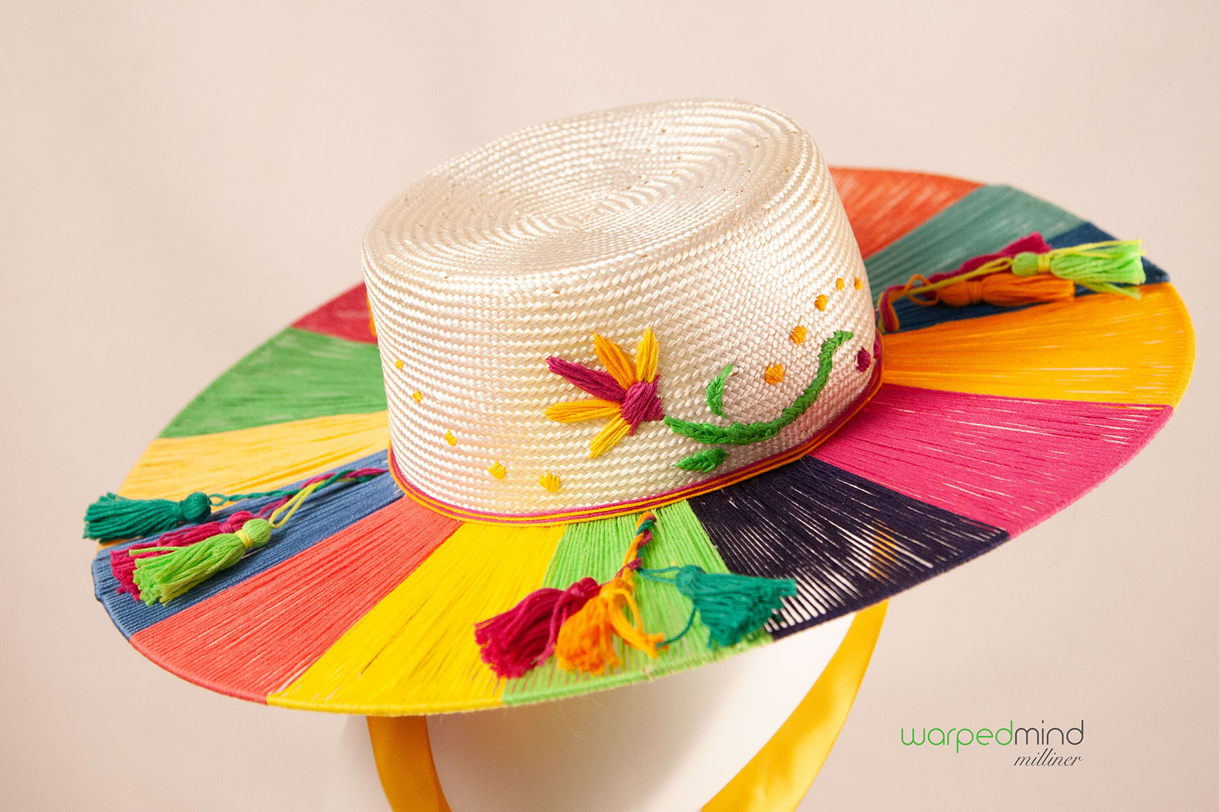 Fiesta Boater Derby Hat