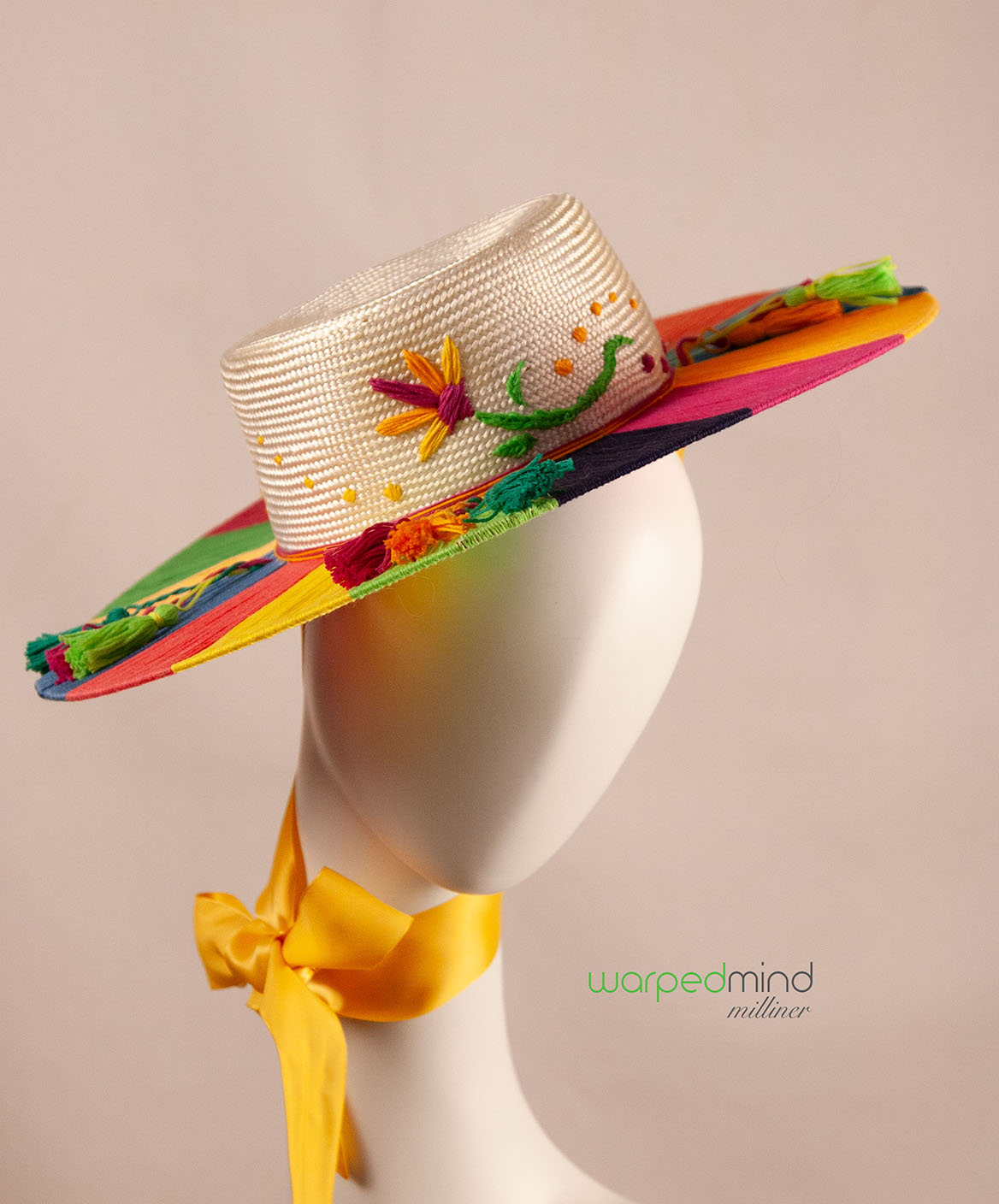 Fiesta Boater Derby Hat - Image 2
