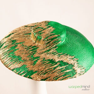 The Map – lush Kelly green and gold Derby hat