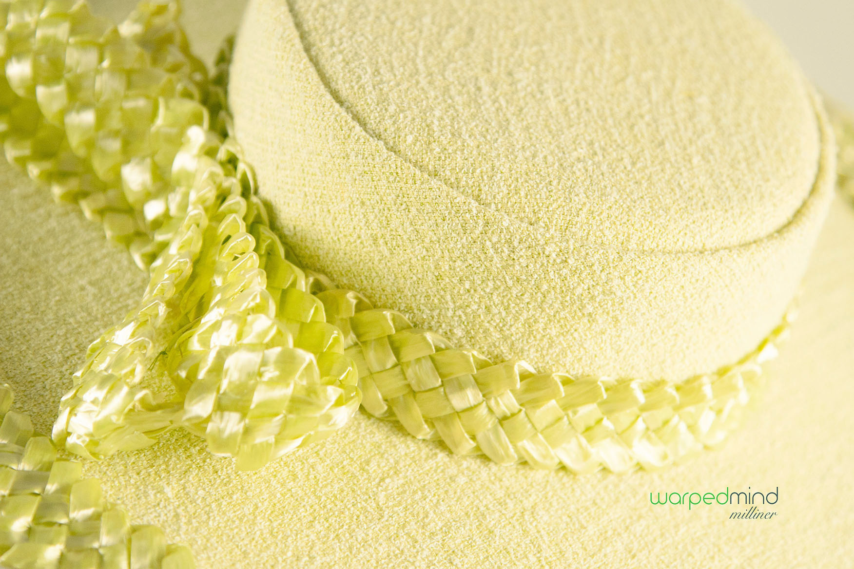 Tea green boater hat - Image 2