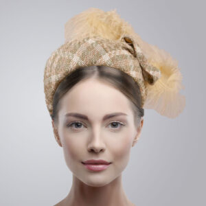 Subtle peach and green headband