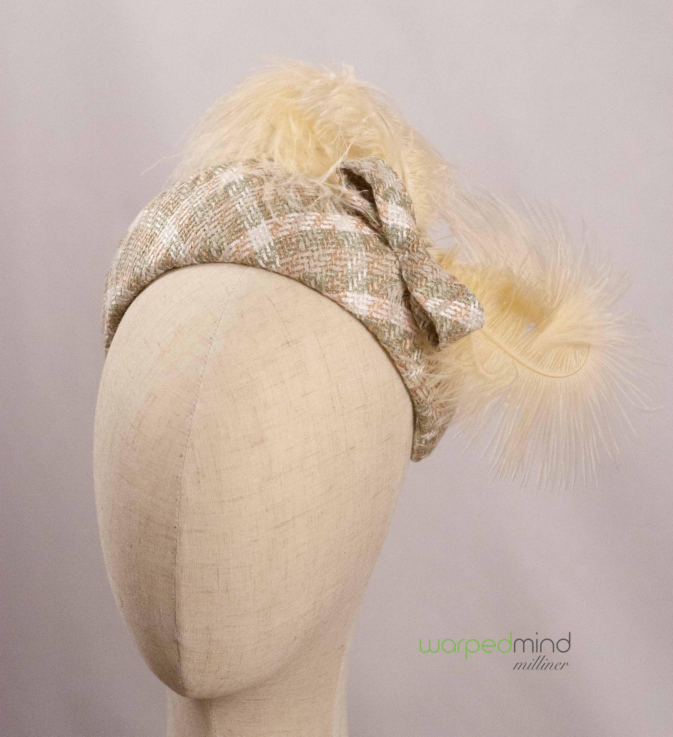 Subtle peach and green headband - Image 2