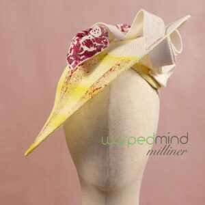 Hand painted saucer – derby hat