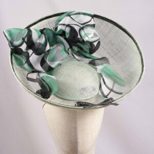 Seafoam green saucer – derby hat