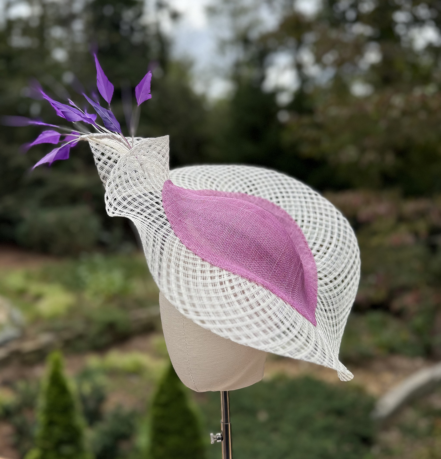 Amaranth derby hat