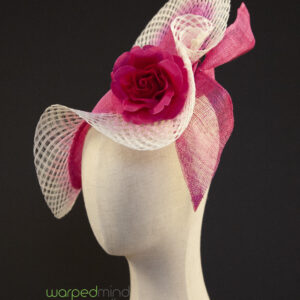 Pink twirl derby hat